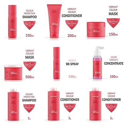 £14.99 • Buy Wella INVIGO Color Brilliance Fine/Normal Shampoo,Conditioner&Treatment-Options