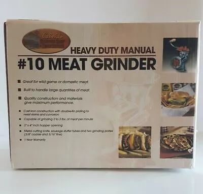 Cabela's Heavy Duty 10# Meat Grinder #FR96-519355-01 • $48