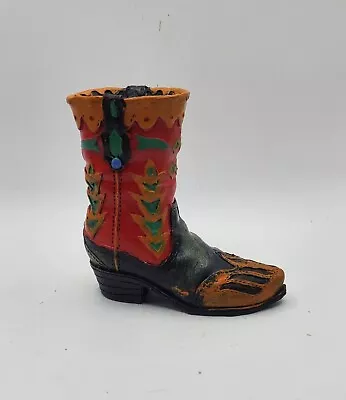 Cowboy Boot Miniature 4.5  Home Decor South Western Country Collectible Vintage  • $19.60