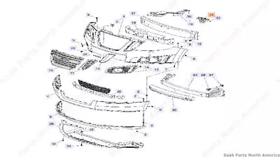 Genuine Saab Bumper Bracket For 2011 Saab 9-4X • $7.44