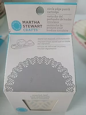 Martha Stewart Crafts CIRCLE EDGE PUNCH Cartridge Rounded Leaf • $15