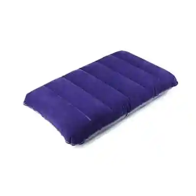 Camping Pillow Inflatable Travel Pillow Head Rest Cushion Rectangle Large Pillow • £3.79