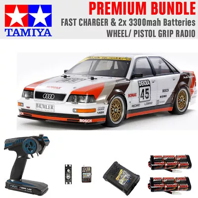 Tamiya RC 58682 Audi V8 Touring 1991 (TT-02) 1:10 Premium Wheel Radio Bundle • £209.99