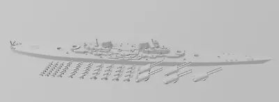H-45 - What-If - German Navy - Rotating Turret - Wargaming - Naval Miniature • $26