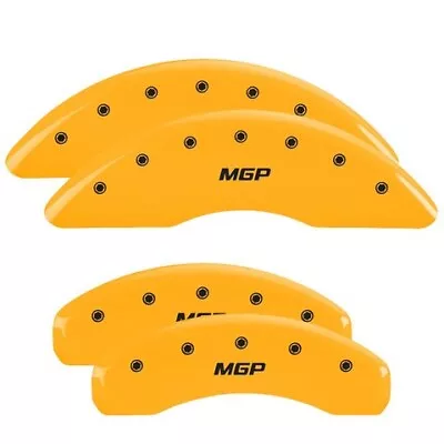 MGP Caliper Covers Set Of 4 Yellow Finish Black MGP • $249