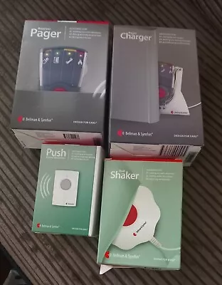 Bellman & Symfon Bundle Receiver Pager Pager Charger Push Button  & Bed Shaker • £50