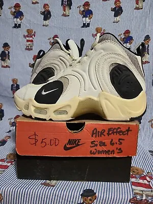 1997 Nike Air Max Effect Vintage Shoes Size 6.5w 5y White NOS New • $79.99