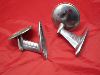 $29.99 • Buy Pair 2 Vintage Joma-2 Round Outside Fender Rearview Mirror Car Ford Chevy
