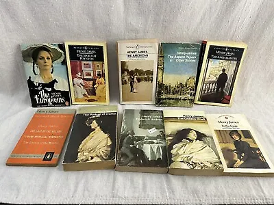 Henry James 10x Lot ~ Vintage Penguin Paperbacks ~ Golden Bowl Short Stories • $23.95