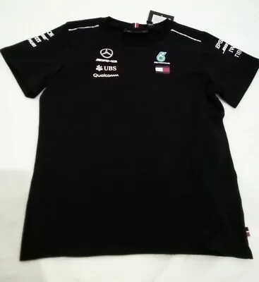 £15 • Buy Kids Mercedes Benz AMG Petronas F1 T-shirt, Lewis Hamilton, Unisex, BNWT, Black