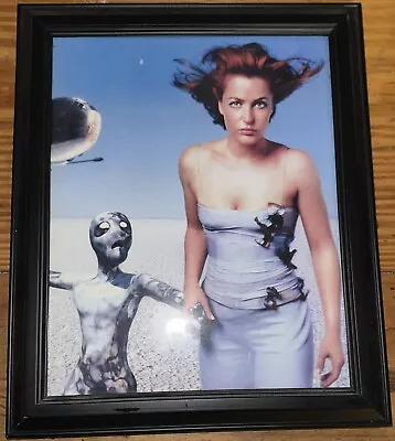 The X-FILES Dana Scully Gillian Anderson 8X10 UFO & Alien Fun PHOTO Framed • $7.99