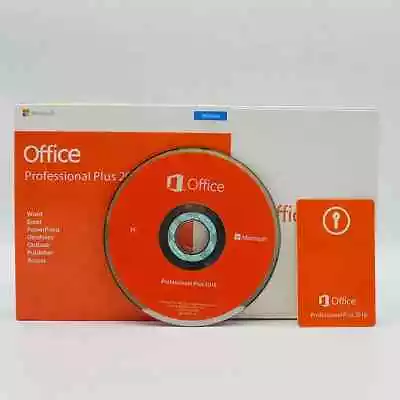 New Microsoft Office 2016 Professional Plus / Sealed Package With DVD + Key • $42.99