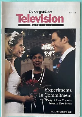 Michael Weatherly The New York Times Local TV Guide March 8 1998 LI NY Edition • $9.98