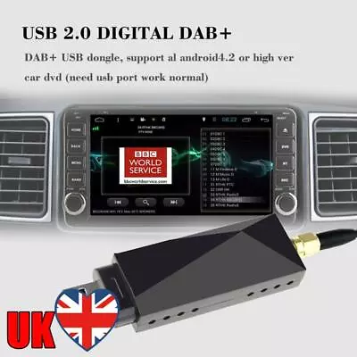 DAB Radio Receiver USB 5V Digital Car Radio DAB+ Tuner For Android 5.1 Above Car • £25.79