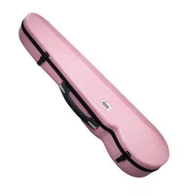 PAITITI Triangular Violin Shaped Full Size Super Light Pink Fiber Glass Case • $129.99