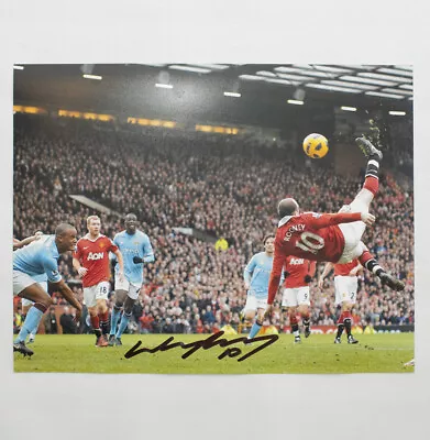 Manchester United Wayne Rooney Signed Overhead Kick Photo £49.99 • $62.16