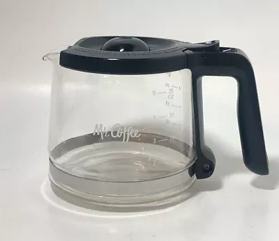 Mr Coffee 5 Cup Glass  Carafe Replacement Pot Black Handle & Lid • $8