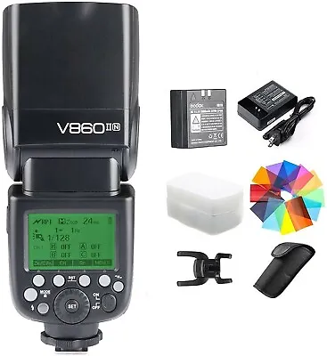 $179 • Buy Godox V860II-N 2.4G TTL Li-ion Battery Wireless Camera Flash Speedlite For Nikon