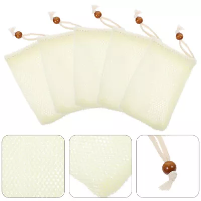 5PCS Soap Mesh Bag Soap Mesh Holder Bubble Foam Net Exfoliating Mesh Soap • $11.18