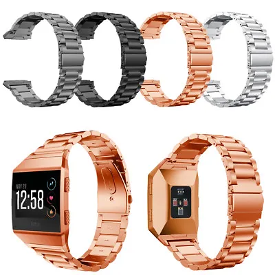 $26.31 • Buy For Fitbit Ionic Smartwatch Band Stainless Steel Replacement Watch Wrist Bands