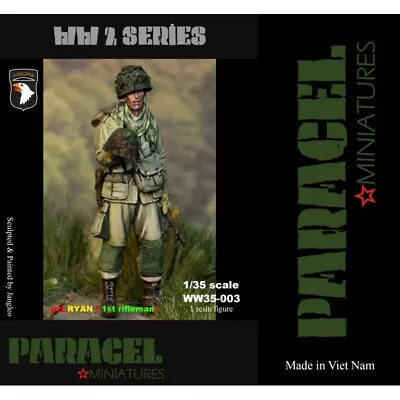 Paracel Miniatures Wwii Series Set Ww35-003 Us Air Borne 1st Rifleman Pvt.  Ryan • $28