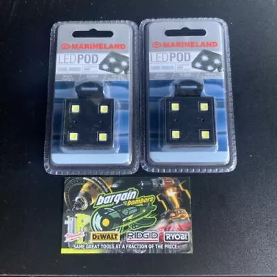 Marineland Cool White LED POD Two-Pack Bundle New Lot 739 • $15.99