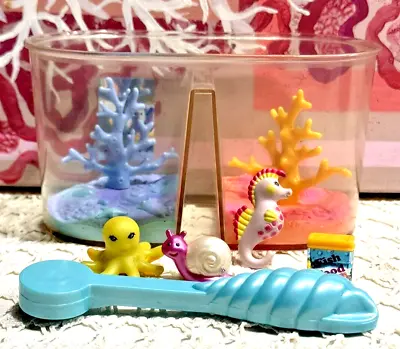 Vintage 1994 Kenner Littlest Pet Shop Deepsea Divers With Coral Tank Complete • $67.57