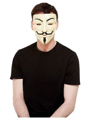 Anonymous Hacker V For Vendetta Guy Fawkes Fancy Dress Halloween Face Mask • £6.99