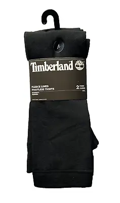 Timberland Women's Fleece Lined Footless Tights - 2 Pack Size: M/L Color: Black • £12.34