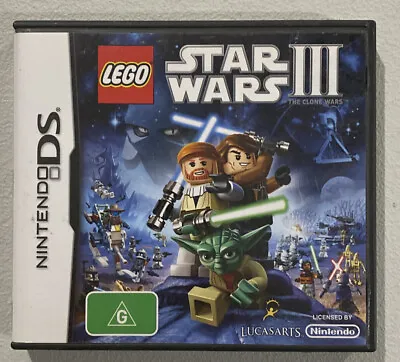 LEGO Star Wars 3 III The Clone Wars DS Game USED • $22.95