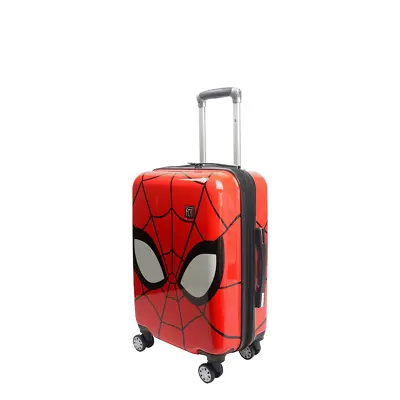 Marvel Spiderman Mask FŪL 21  Hard Rolling Luggage • $99.99