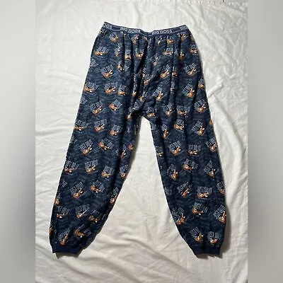 Vintage 90s Big Dogs Just Do It Tomorrow Nike Parody Pajamas Mens 3X Navy Blue • $30