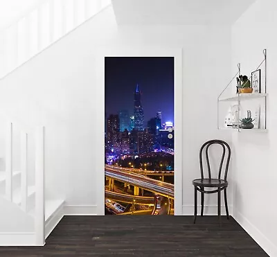 £275.99 • Buy 3D High Building B2050 Door Wall Mural Photo Wall Sticker Decal Marco Carmassi