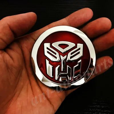 3D Metal Chrome Transformers Autobot Deception Car Badge Emblem Decal Sticker • $7.81