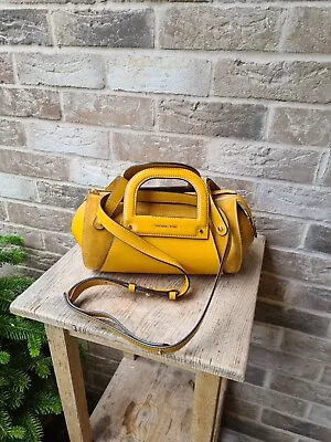 Michael Kors Yellow Barrel Bag | Leather & Suede Satchel | Rare Sample • £60