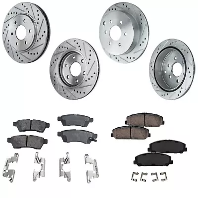 Front & Rear Brake Disc Rotors And Pads Kit For Suzuki Equator 2011 2012 • $253.87