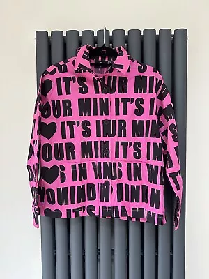 Lazy Oaf Women's Shirt Multi Slogan It’s All In Your Mind 100% Cotton Collared • £22