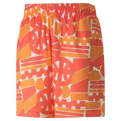 Puma Spin Move Shorts Mens Orange Casual Athletic Bottoms 53650501 • $17.99