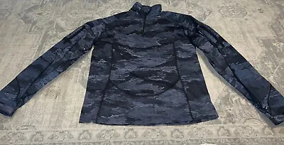 Tactical Combat Shirt A-tacs Camouflage Blue 1/4 Zip Mens Padded • $59.99