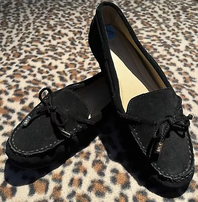 Michael Kors Flats Women’s 7.5M Black Suede Loafers Tassel  MG18G • $29.99