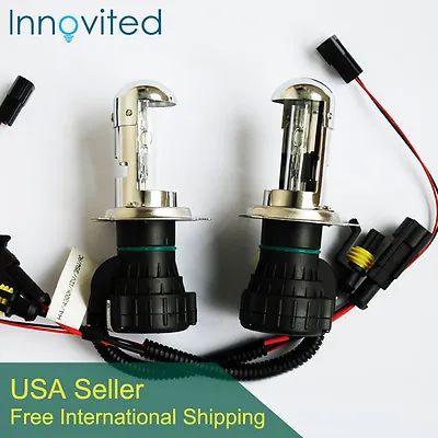 Innovited 35W HID H4-3 9003 5000K Bi Xenon Hi/Lo Beam HID Replacement Bulbs • $16.99