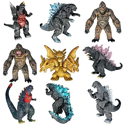 Brand New Set Of 9 Godzilla Toys Vs King Kong Cake Toppers Assembly Required • $17.99