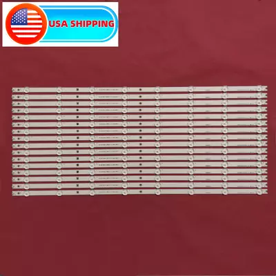 16Pcs LED Backlight Strips For Vizio TV D65U-D2 D65-D2 E65X-C2 LB65018 V0-01 • $38.70