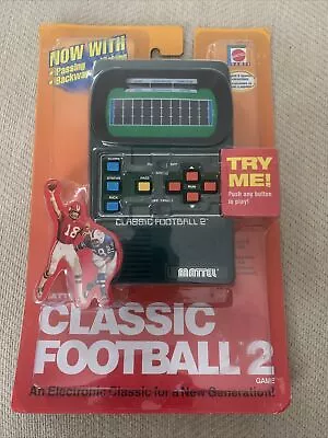 [NEW SEALED] Mattel Classic Football 2 Handheld Electronic Video Game 2002 43567 • $149.99