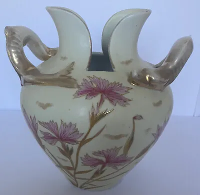 Antique Victorian Carlsbad Porcelain Austrian Vase Early 1900s • $35