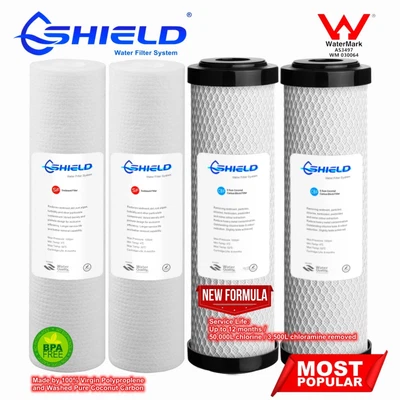$37.50 • Buy 2 Set 0.5 Micron Sediment Coconut Carbon Replacement Water Filter Cartridges