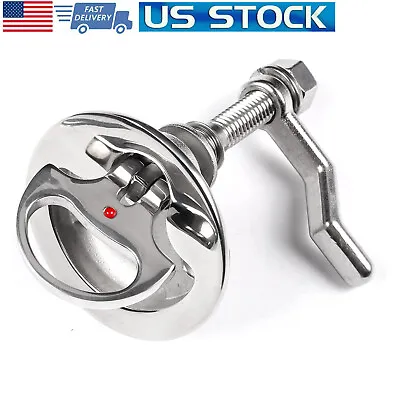 Hatch Latch Turning Lift Handle Flush Mount AISI 316 Stainless Steel Marine Boat • $18.79