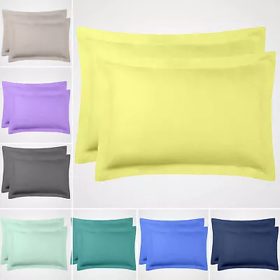 Pack Of 4 Pair 400 Thread Count 100% Egyptian Cotton Housewife/oxford Pillowcase • £11.99