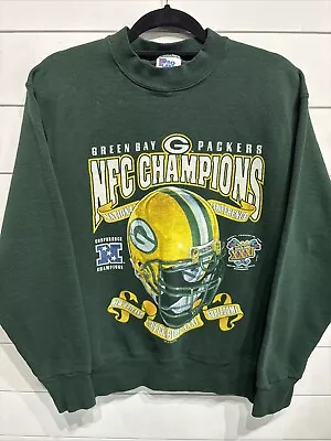 Vtg Green Bay Packers NFL Football Crewneck Sweatshirt Mens Medium Super Bowl • $39.99