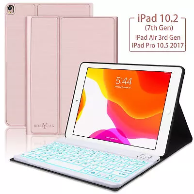 Smart IPad Case Cover With Backlit Keyboard IPad 10.2  7th 8th 9th Generation UK • £18.99